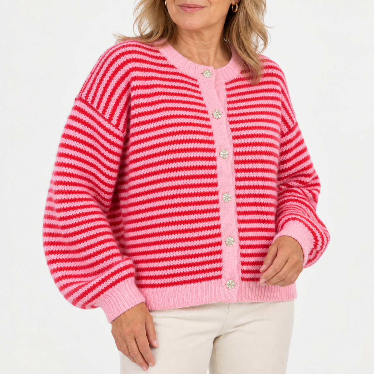Josephine™ | Striped Knitted Cardigan