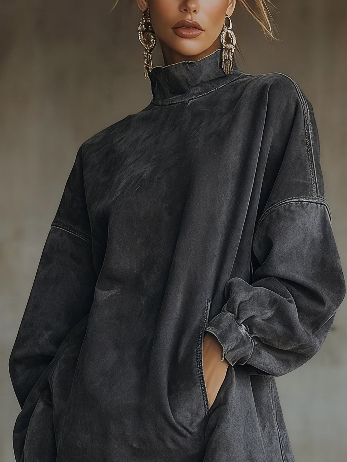 Amelia™ | Turtleneck Dress