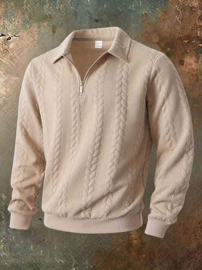Harry™ | Cable Knit Zip-Up Jumper