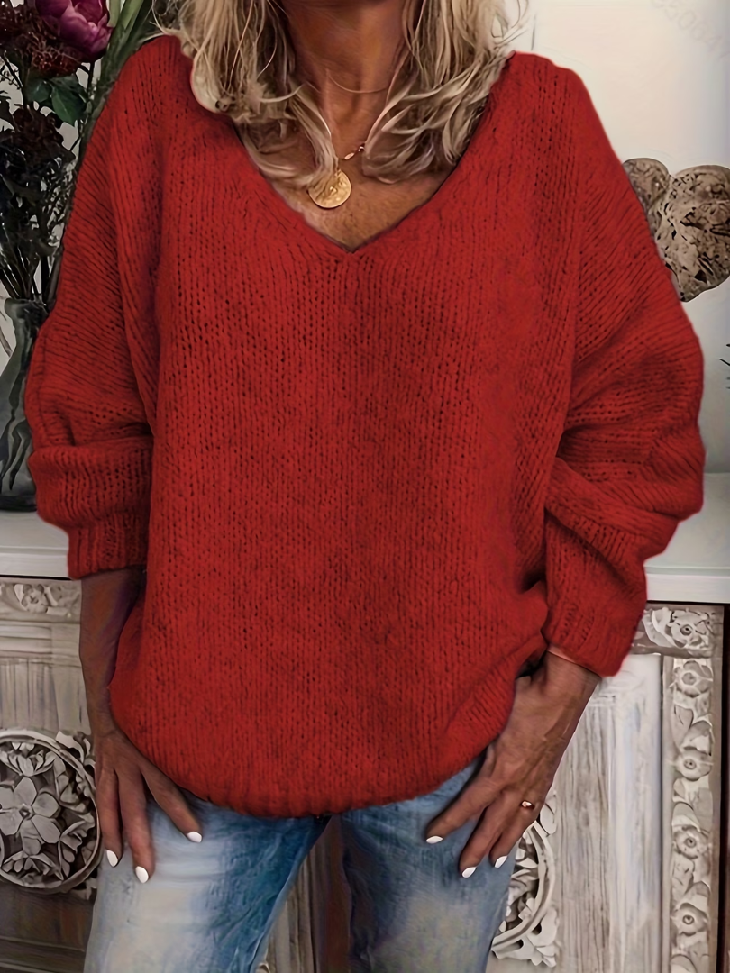 Beatrice™ | Stylish Women's V-Neck Sweater