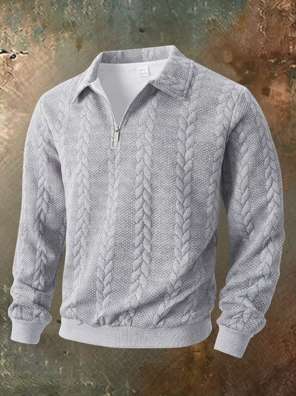 Harry™ | Cable Knit Zip-Up Jumper
