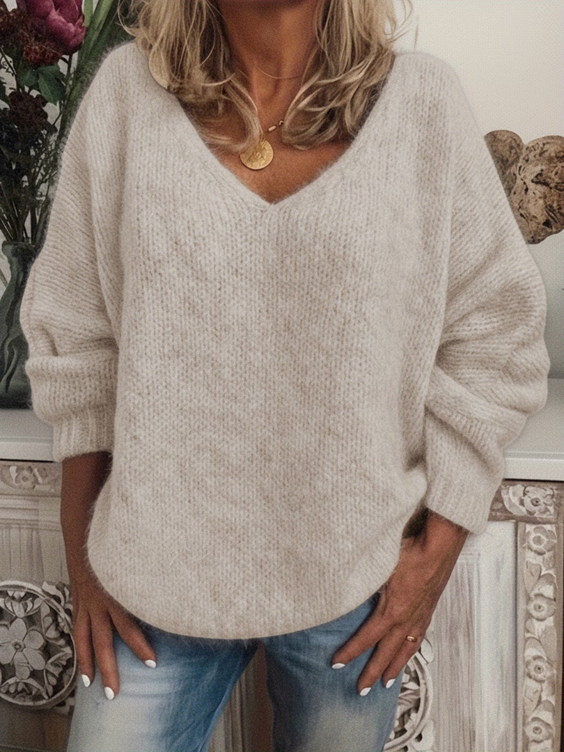 Beatrice™ | Stylish Women's V-Neck Sweater