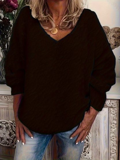 Beatrice™ | Stylish Women's V-Neck Sweater