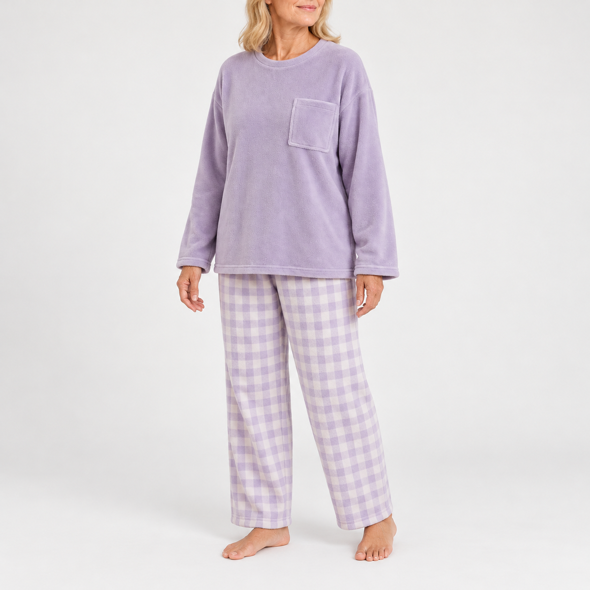 Penelope™ | Checked Long-Sleeve Pyjama Set