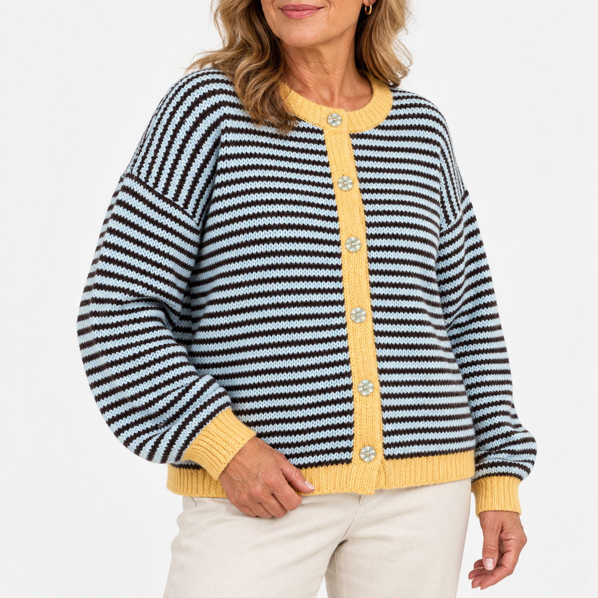 Josephine™ | Striped Knitted Cardigan