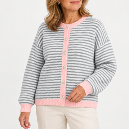 Josephine™ | Striped Knitted Cardigan
