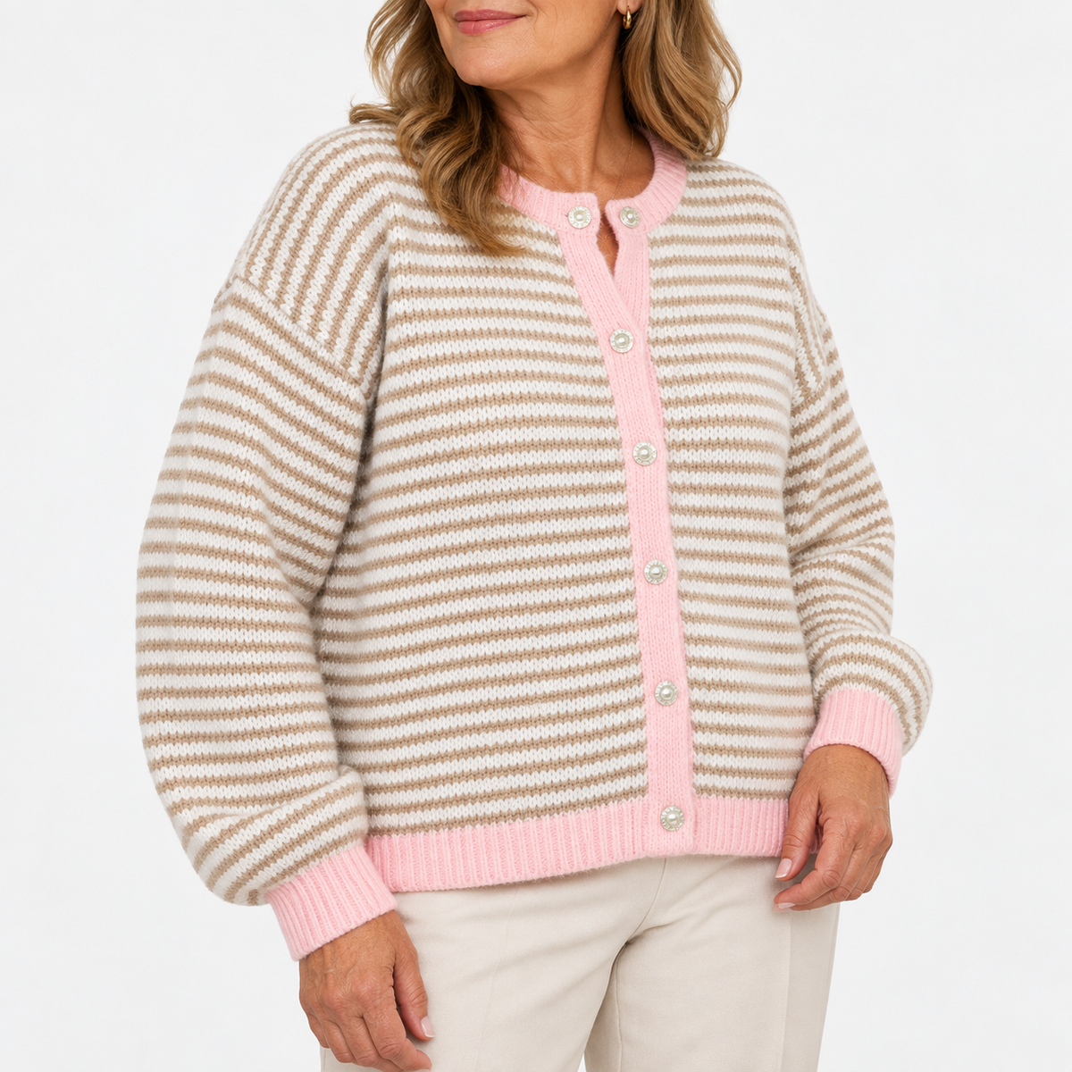 Josephine™ | Striped Knitted Cardigan