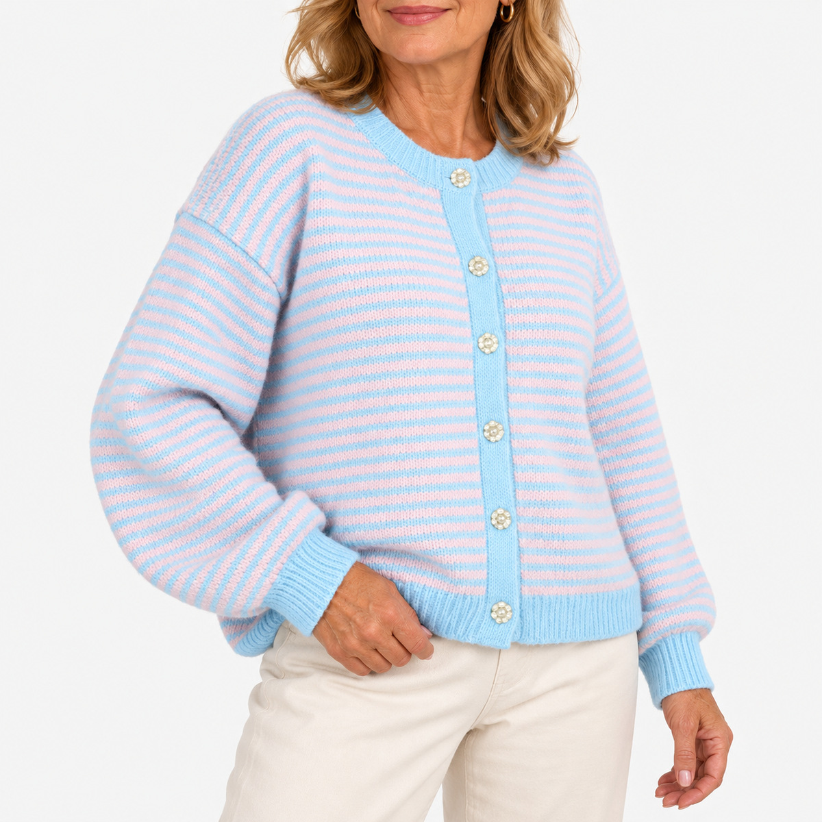 Josephine™ | Striped Knitted Cardigan