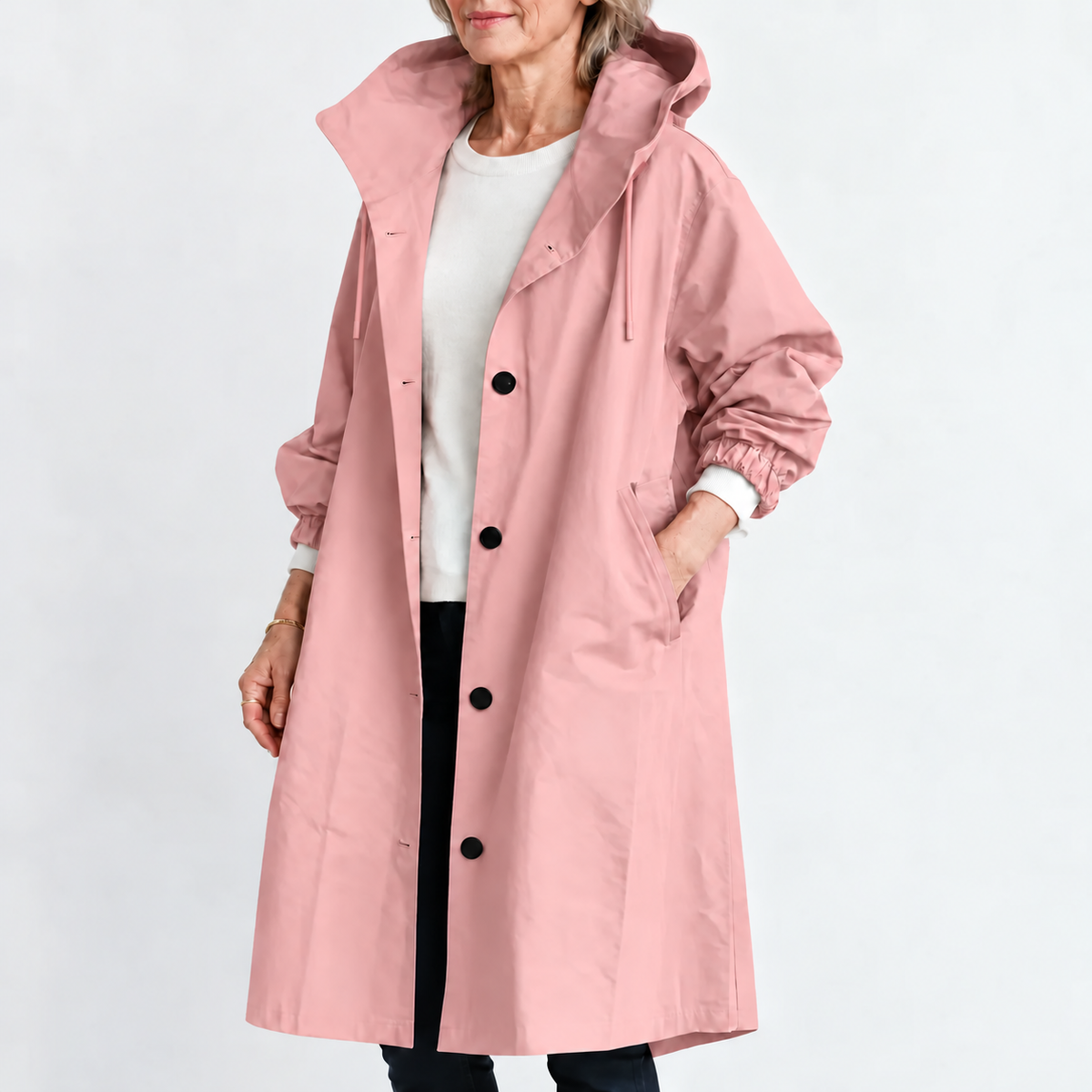 Margaret™ | Hooded Longline Trench Coat