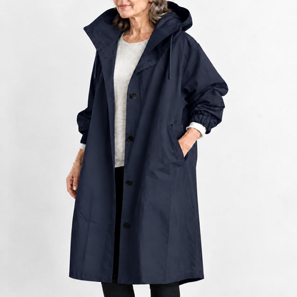 Margaret™ | Hooded Longline Trench Coat