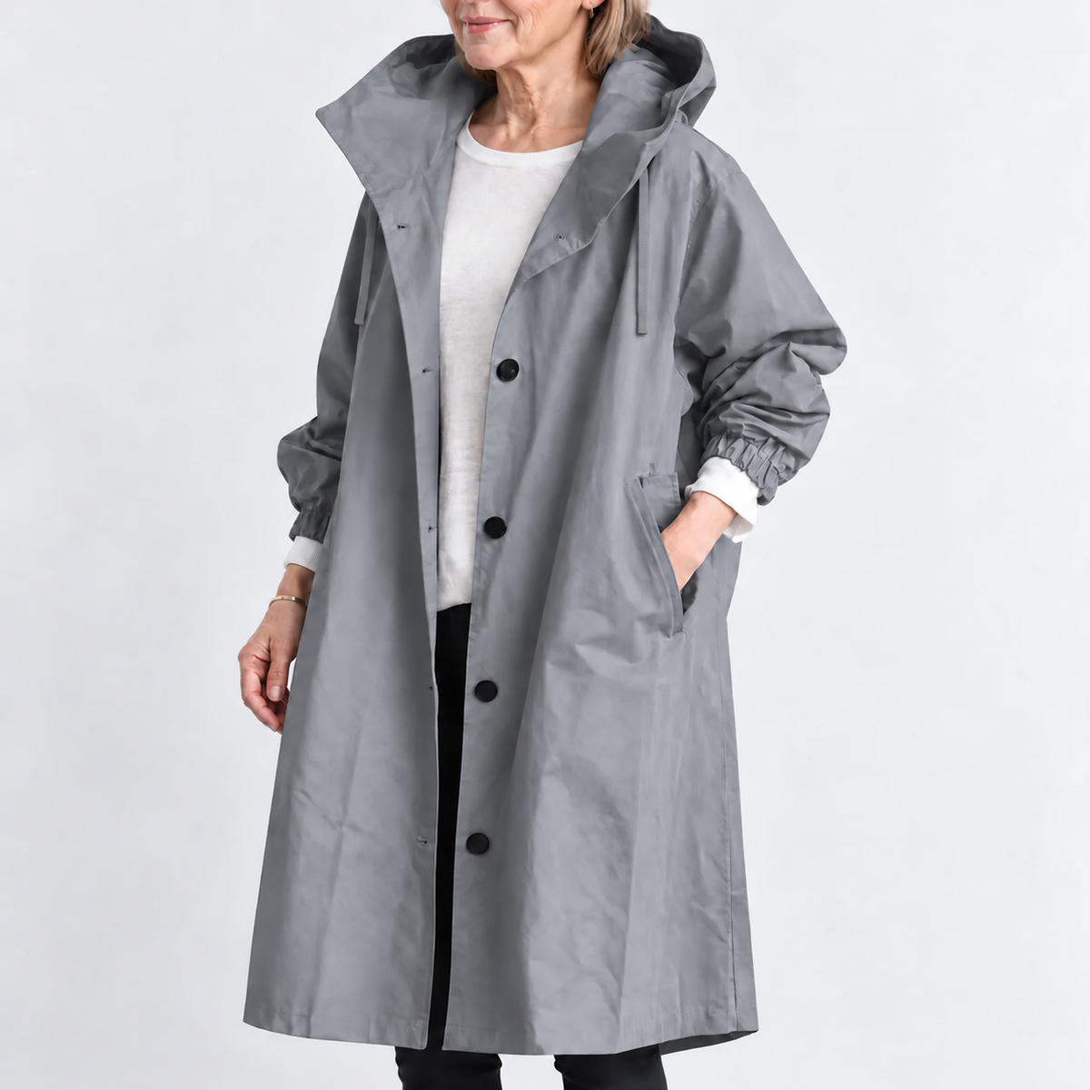 Margaret™ | Hooded Longline Trench Coat