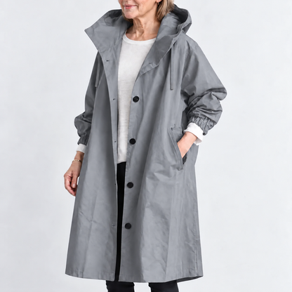 Margaret™ | Hooded Longline Trench Coat