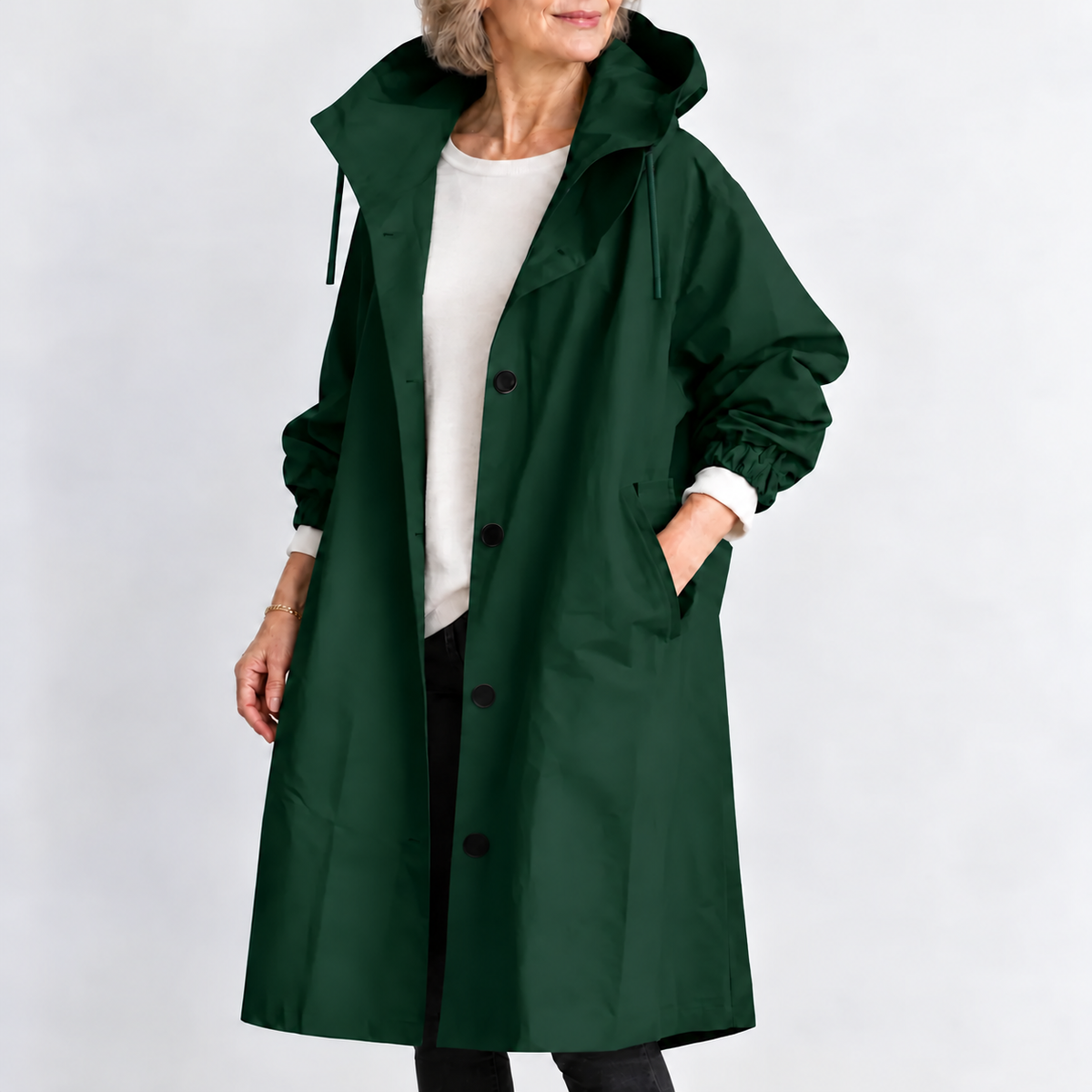 Margaret™ | Hooded Longline Trench Coat