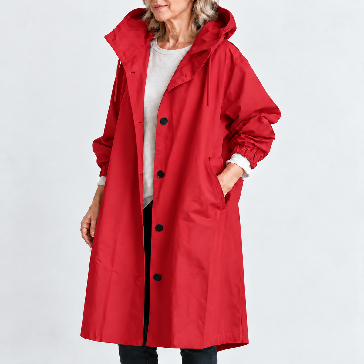 Margaret™ | Hooded Longline Trench Coat