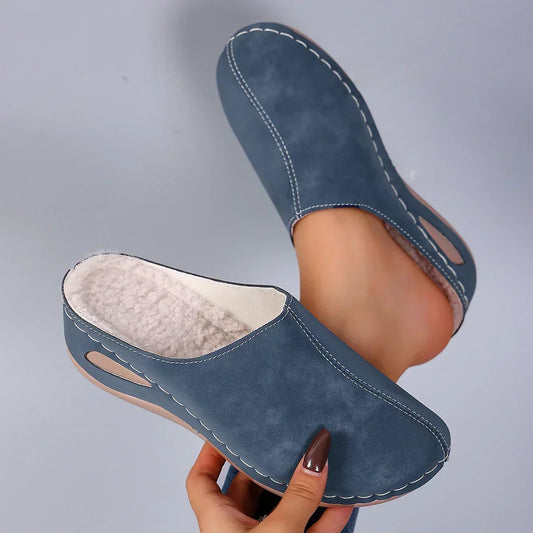 Henrietta™ | Warm Faux-Fur Lined Slippers