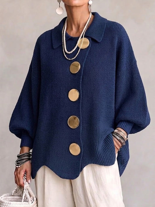Edith™ | The Gold Button Cardigan